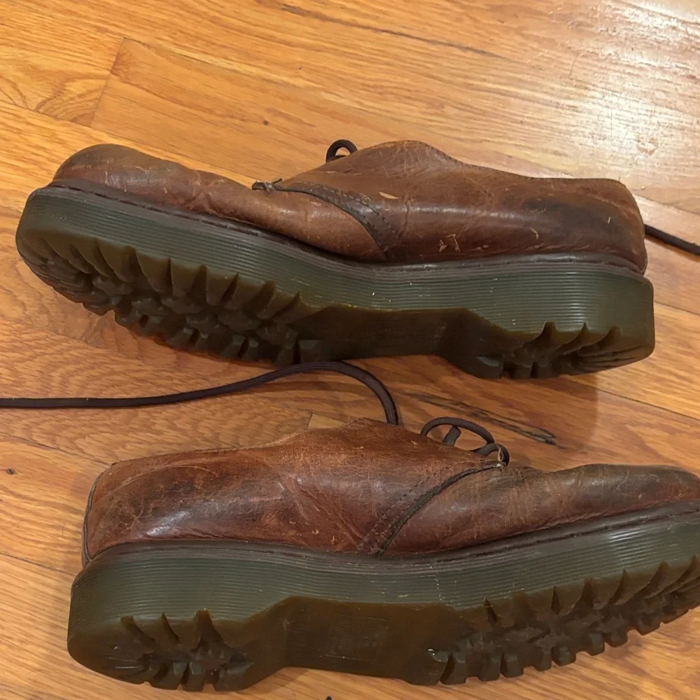 Dr. Martens Distressed Brown Leather Derbys
